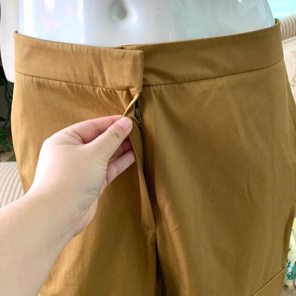 Zara High Waisted Straight Leg Cargo Pants in Toffee - Picture 6 of 12